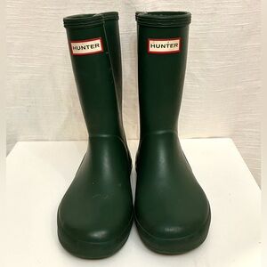 Kids Hunter Green Rain Boots Galoshes luxury comfy